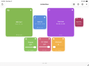 Screenshots of the app myMIDI Ultra