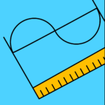 app icon of a sine wave and a ruler