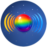 app icon of a ball with bell waves